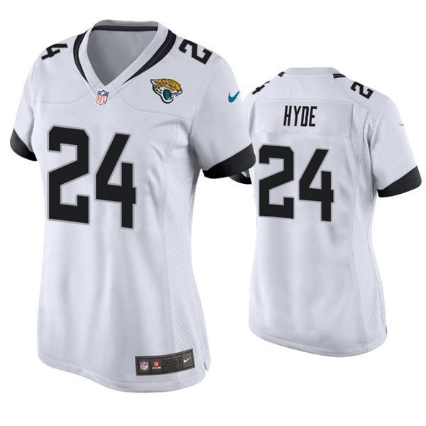 Womens Jacksonville Jaguars #24 Carlos Hyde Nike Bold Gold Color Rush Jerse