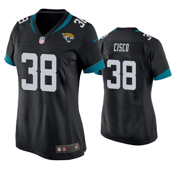 Womens Jacksonville Jaguars #38 Andre Cisco Nike Black Limited Jersey