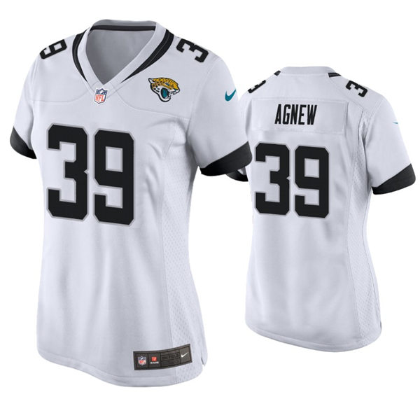 Womens Jacksonville Jaguars #39 Jamal Agnew Nike White Limited Jersey