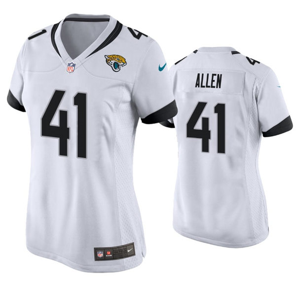 Womens Jacksonville Jaguars #41 Josh Allen Nike Bold Gold Color Rush Jersey