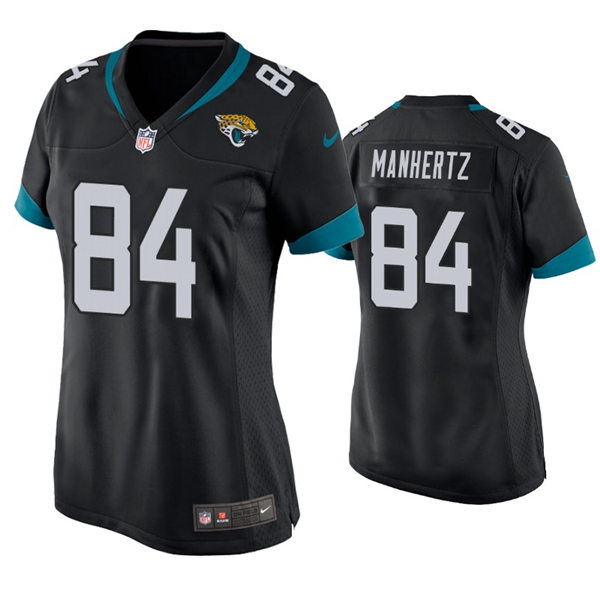 Womens Jacksonville Jaguars #84 Chris Manhertz Nike Black Limited Jersey