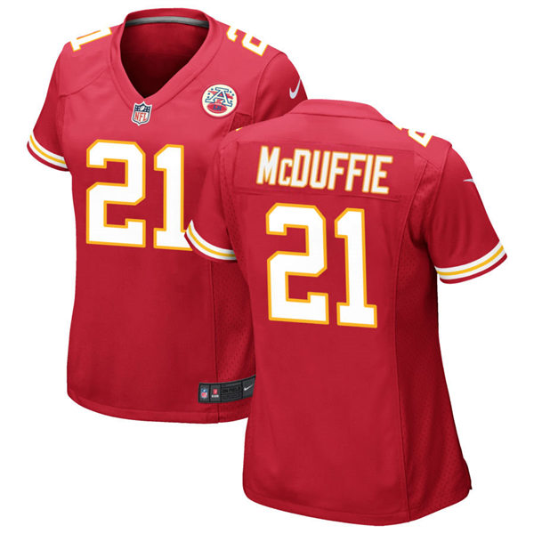Womens Kansas City Chiefs #21 Trent McDuffie Nike Red Limited Jersey