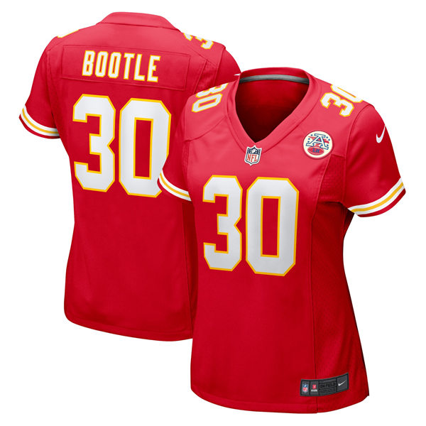 Womens Kansas City Chiefs #30 Dicaprio Bootle Nike Red Limited Jersey