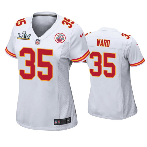 Womens Kansas City Chiefs #35 Charvarius Ward Nike White Limited Jersey