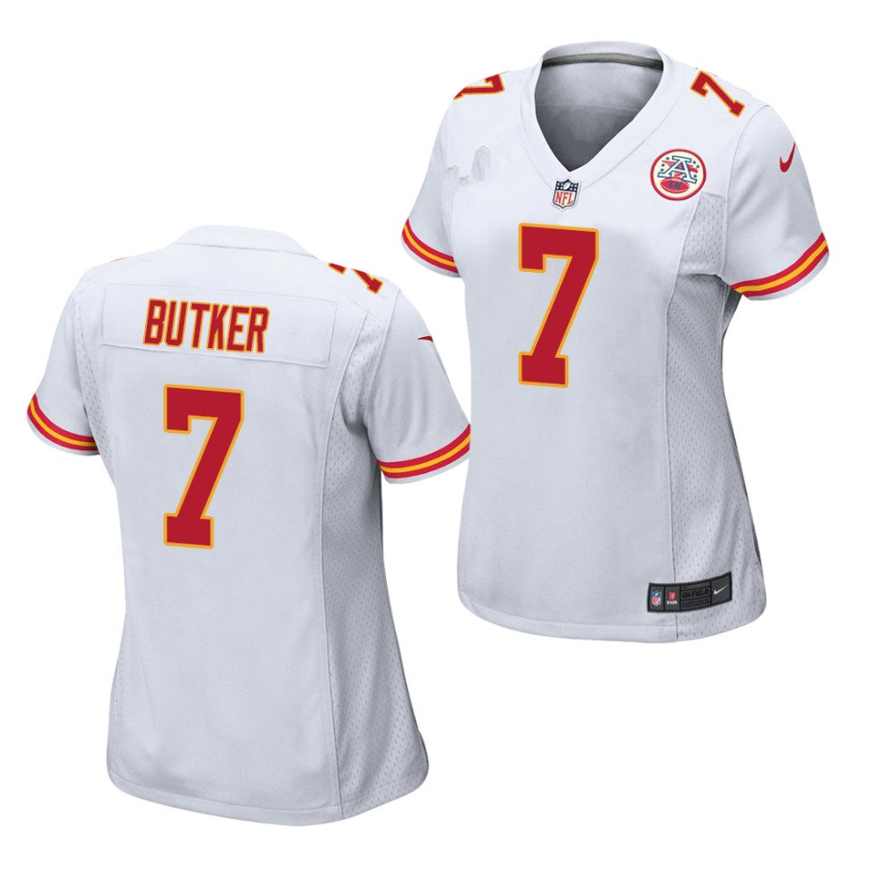 Womens Kansas City Chiefs #7 Harrison Butker Nike White Game Jersey