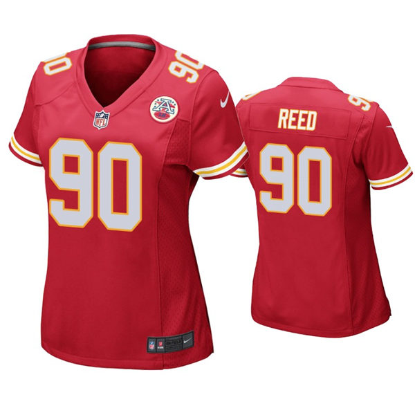 Womens Kansas City Chiefs #90 Jarran Reed Nike Red Limited Jersey