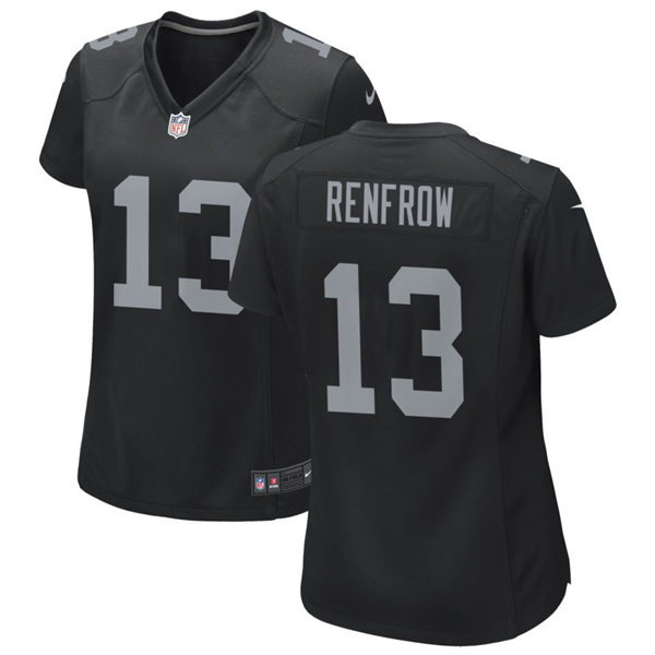 Womens Las Vegas Raiders #13 Hunter Renfrow Nike Black Vapor Limited Jersey