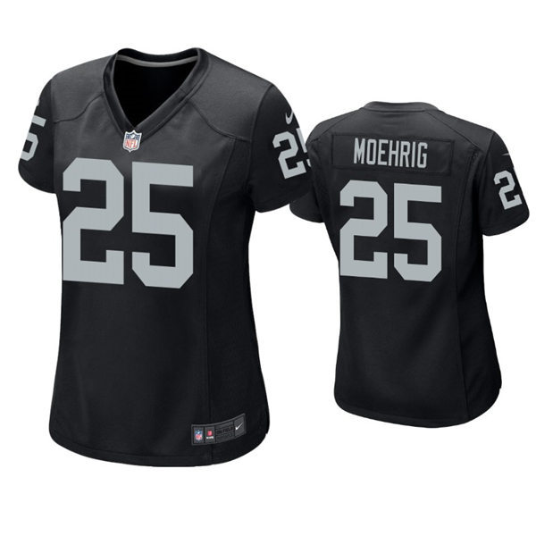 Womens Las Vegas Raiders #25 Trevon Moehrig Nike Black Stitched Limited Jersey