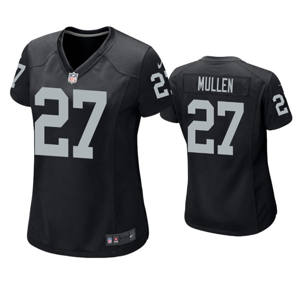 Womens Las Vegas Raiders #27 Trayvon Mullen Nike Black Stitched Limited Jersey