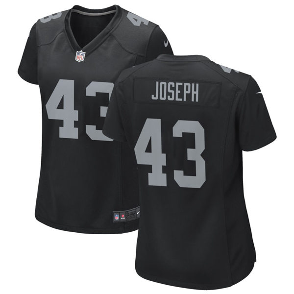 Womens Las Vegas Raiders #43 Karl Joseph Nike Black Vapor Limited Jersey