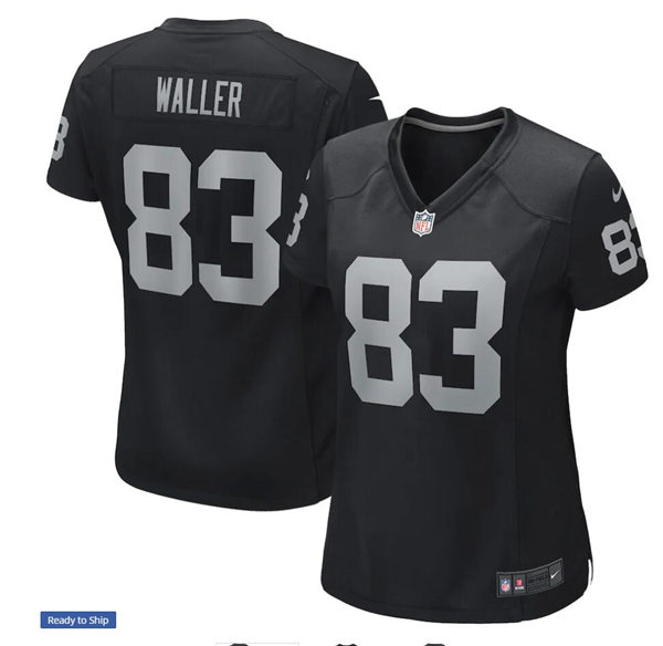 Womens Las Vegas Raiders #83 Darren Waller Nike Black Stitched Limited Jersey
