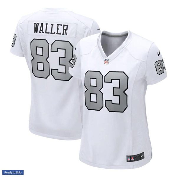 Womens Las Vegas Raiders #83 Darren Waller Nike White Stitched Color Rush Jersey