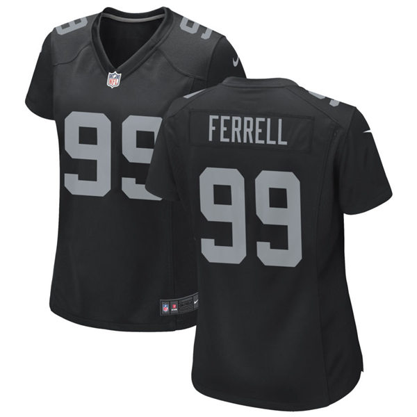 Womens Las Vegas Raiders #99 Clelin Ferrell Nike Black Vapor Limited Jersey