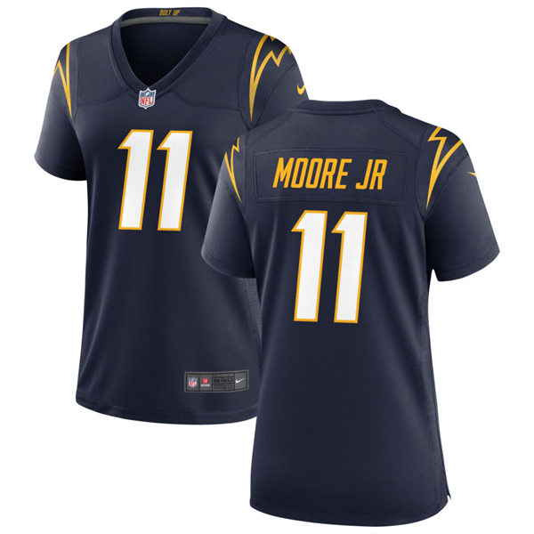 Womens Los Angeles Chargers #11 Jason Moore Jr Nike Navy Alternate Limited Jersey