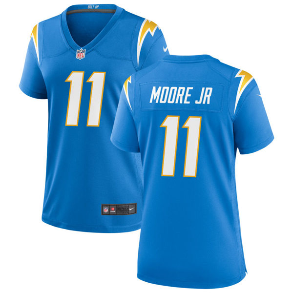 Womens Los Angeles Chargers #11 Jason Moore Jr Nike Powder Blue Limited Jersey
