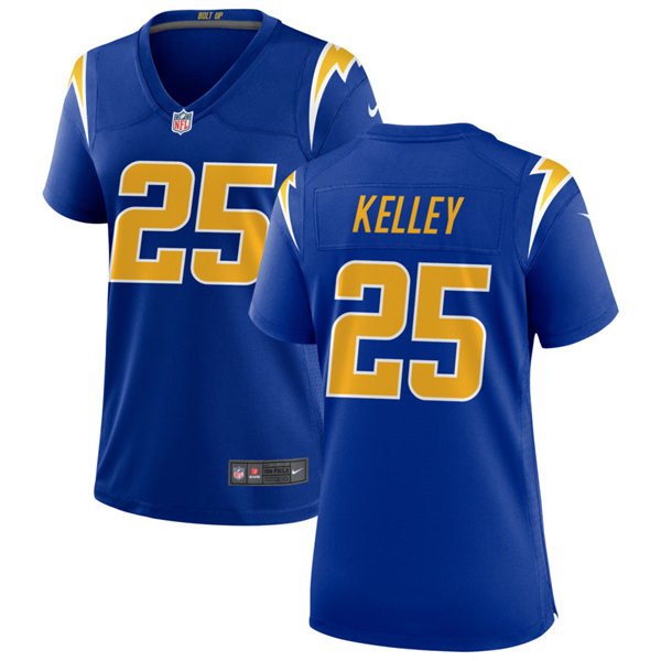 Womens Los Angeles Chargers #25 Joshua Kelley Nike Royal Gold 2nd Alternate Limited Jersey