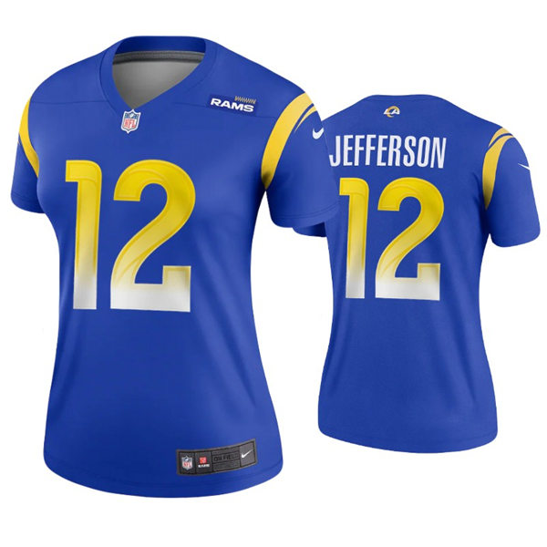 Womens Los Angeles Rams #12 Van Jefferson Nike Royal Limited Jersey