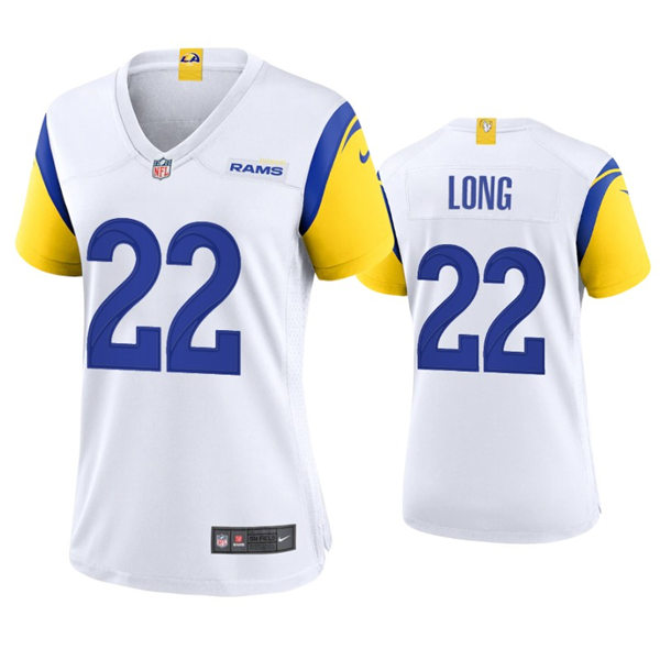 Womens Los Angeles Rams #22 David Long 2021 Nike White Modern Throwback Jersey