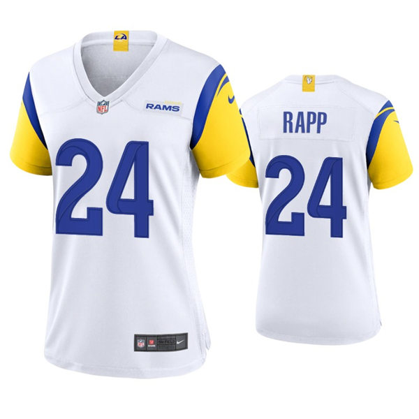 Womens Los Angeles Rams #24 Taylor Rapp 2021 Nike White Modern Throwback Jersey