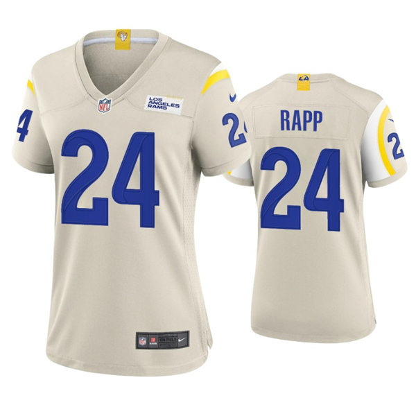 Womens Los Angeles Rams #24 Taylor Rapp Nike Bone Limited Jersey