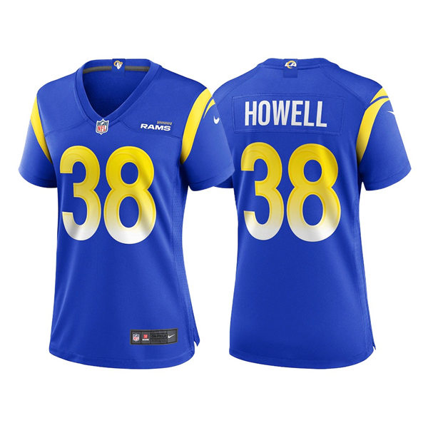 Womens Los Angeles Rams #38 Buddy Howell Nike Royal Limited Jersey