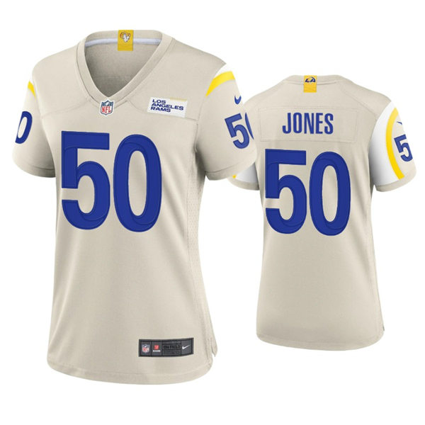 Womens Los Angeles Rams #50 Ernest Jones Nike Bone Limited Jersey