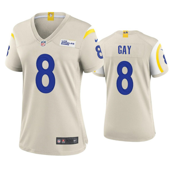 Womens Los Angeles Rams #8 Matt Gay Nike Bone Limited Jersey