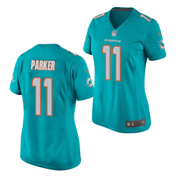 Womens Miami Dolphins #11 DeVante Parker Nike Aqua Vapor Limited Jersey