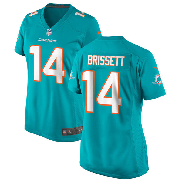 Womens Miami Dolphins #14 Jacoby Brissett Nike Aqua Vapor Limited Jersey