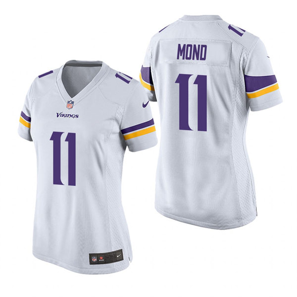 Womens Minnesota Vikings #11 Kellen Mond Nike White Limited Jersey