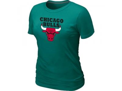 Womens NBA Chicago Bulls Big & Tall Primary Logo L.Green T-Shirt