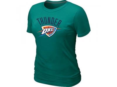 Womens NBA Oklahoma City Thunder Big & Tall Primary Logo L.Green T-Shirt