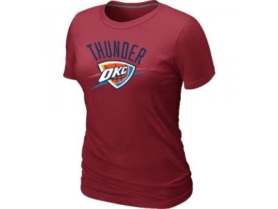 Womens NBA Oklahoma City Thunder Big & Tall Primary Logo Red T-Shirt