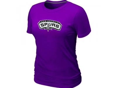 Womens NBA San Antonio Spurs Big & Tall Primary Logo Purple T-Shirt