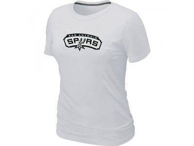 Womens NBA San Antonio Spurs Big & Tall Primary Logo White T-Shirt