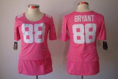 Womens NEW Dallas cowboys 88 Bryant Elite breast Cancer Awareness Pink Jerseys