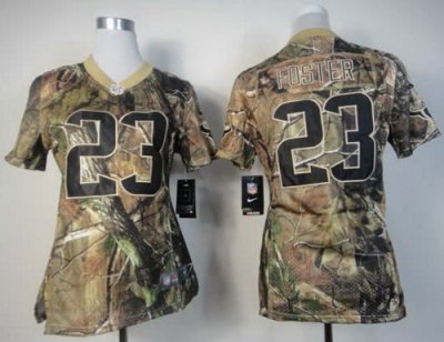 Womens NEW Houston Texans #23 Arian Foster Camo Realtree NFL Jerseys