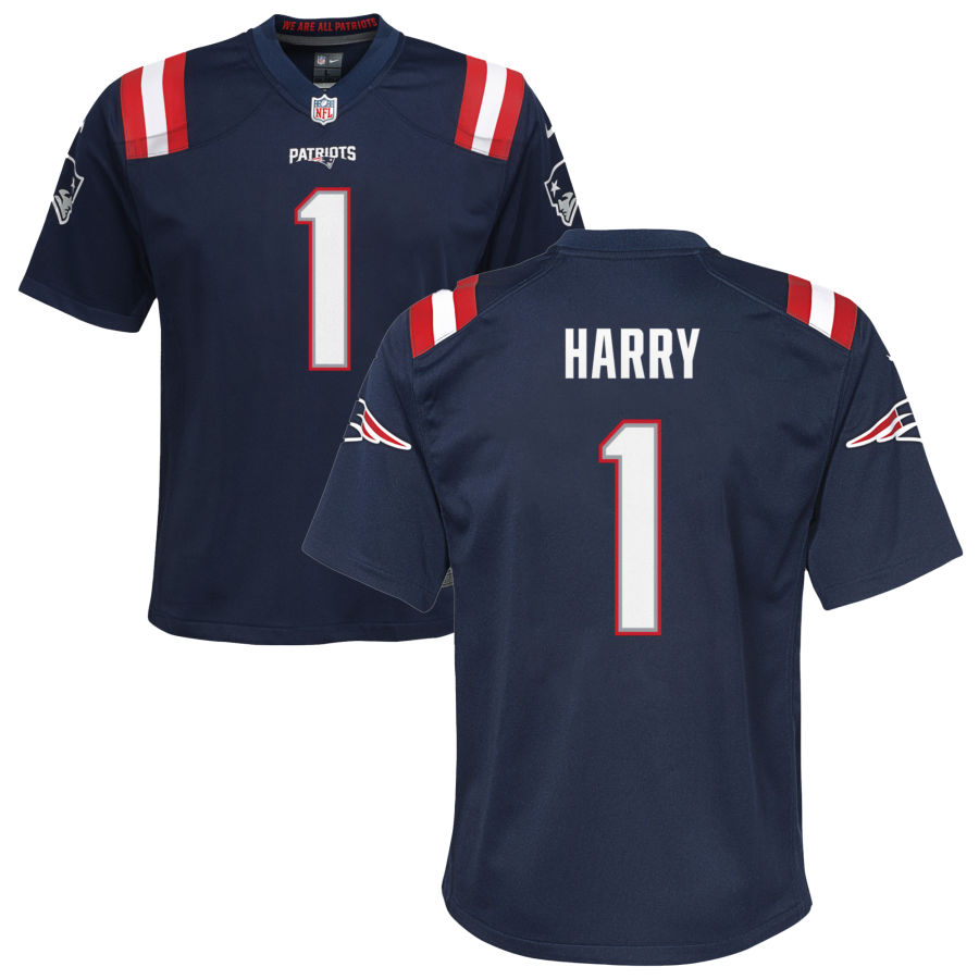 Womens New England Patriots #1 N'Keal Harry Nike Navy Limited Jersey