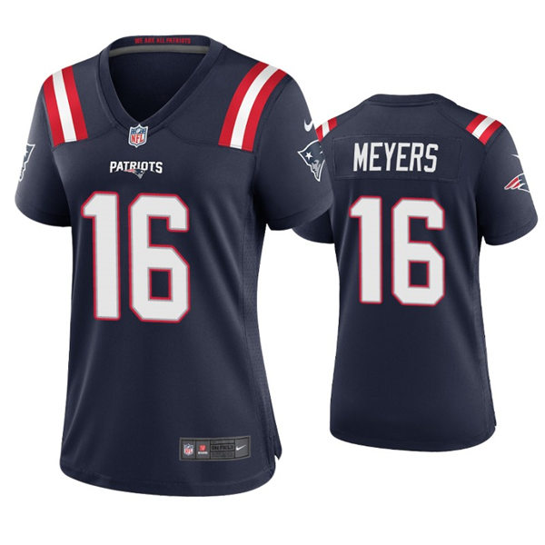 Womens New England Patriots #16 Jakobi Meyers Nike Navy Limited Jersey