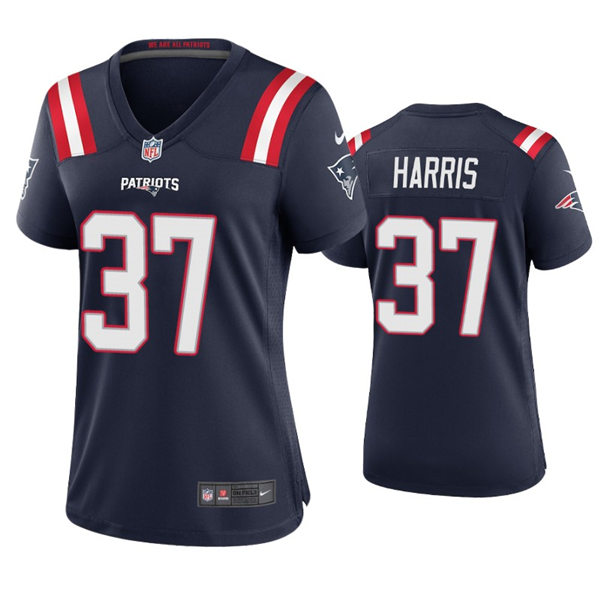 Womens New England Patriots #37 Damien Harris Nike Navy Limited Jersey