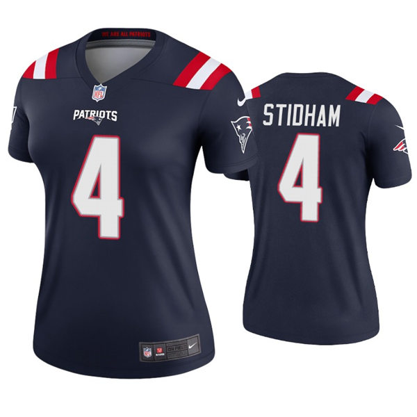 Womens New England Patriots #4 Jarrett Stidham Nike Navy Limited Jersey