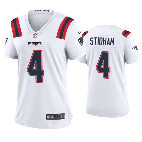 Womens New England Patriots #4 Jarrett Stidham Nike White Limited Jersey