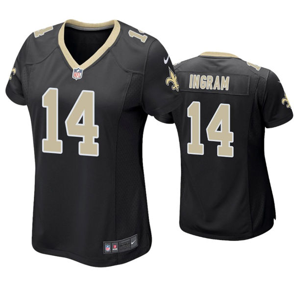 Womens New Orleans Saints #14 Mark Ingram Jr. Nike Black Limited Jersey