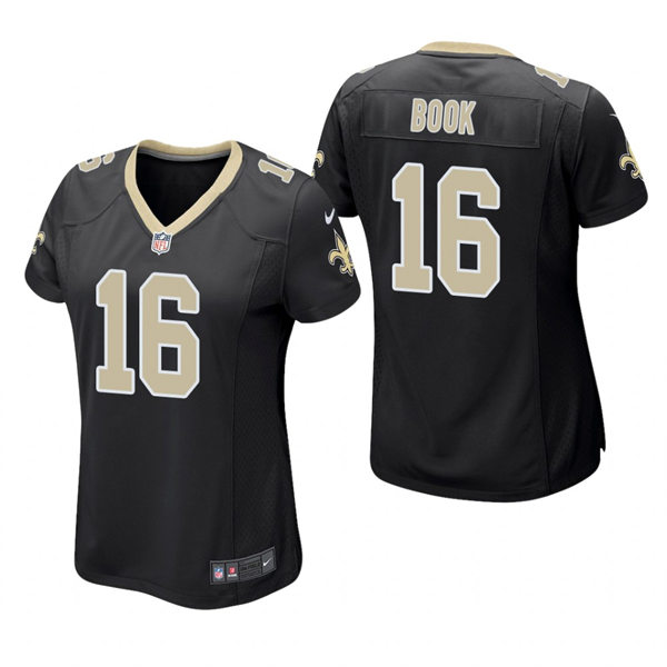 Womens New Orleans Saints #16 Ian Book Nike Black Limited Jersey