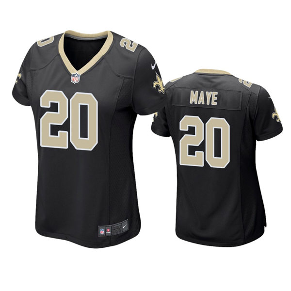 Womens New Orleans Saints #20 Deonte Harris Nike Black Limited Jersey