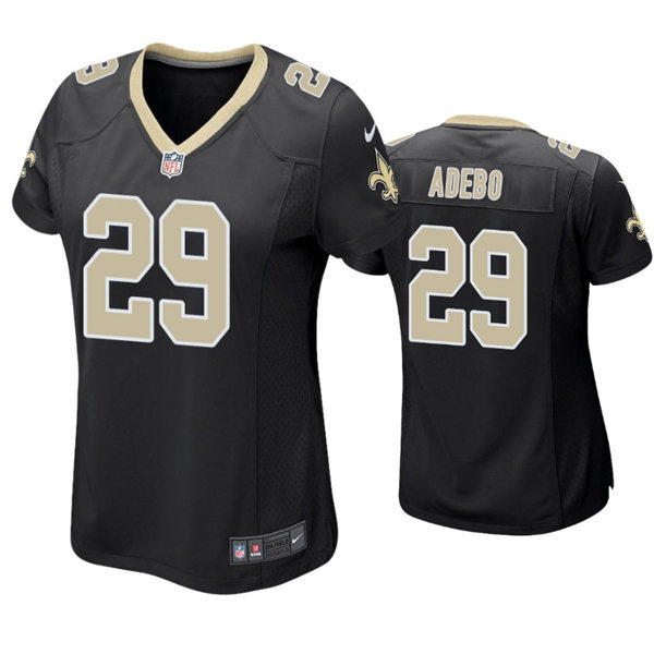 Womens New Orleans Saints #29 Paulson Adebo Nike Black Limited Jersey