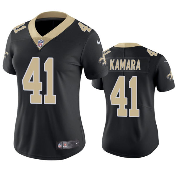 Womens New Orleans Saints #41 Alvin Kamara Nike Black Limited Jersey