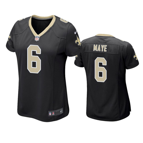 Womens New Orleans Saints #6 Marcus Maye Nike Black Limited Jersey
