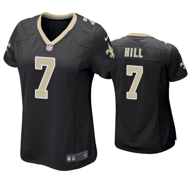 Womens New Orleans Saints #7 Taysom Hill Nike Black Limited Jersey