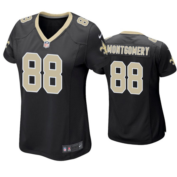 Womens New Orleans Saints #88 Ty Montgomery Nike Black Limited Jersey